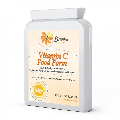 Vitamin C food form 500 mg 60 capsules