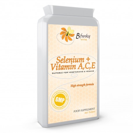 Selenio con vitaminas A,C y E 365 tabletas